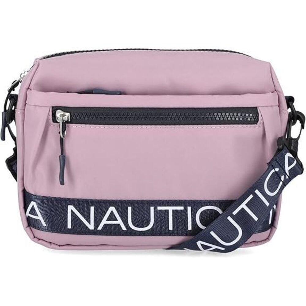 Women'S Nylon Bean Bag Crossbody/Belt Bag With Adjustable Shoulder Strap, Lilac